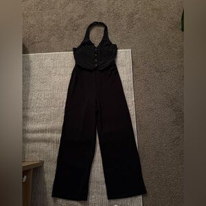 Derek Heart Black Halter Jumpsuit